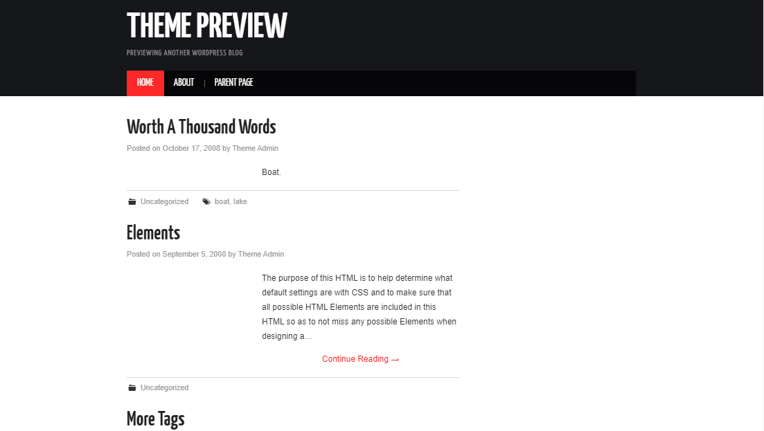 Template WordPress responsivo para blog Hiero